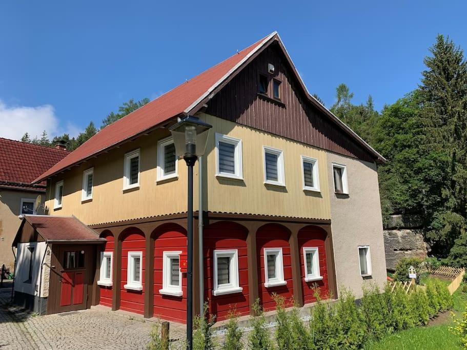 Waldferienhaus Dunja Mit Whirlpool, Sauna U Garten Hain  Exterior foto