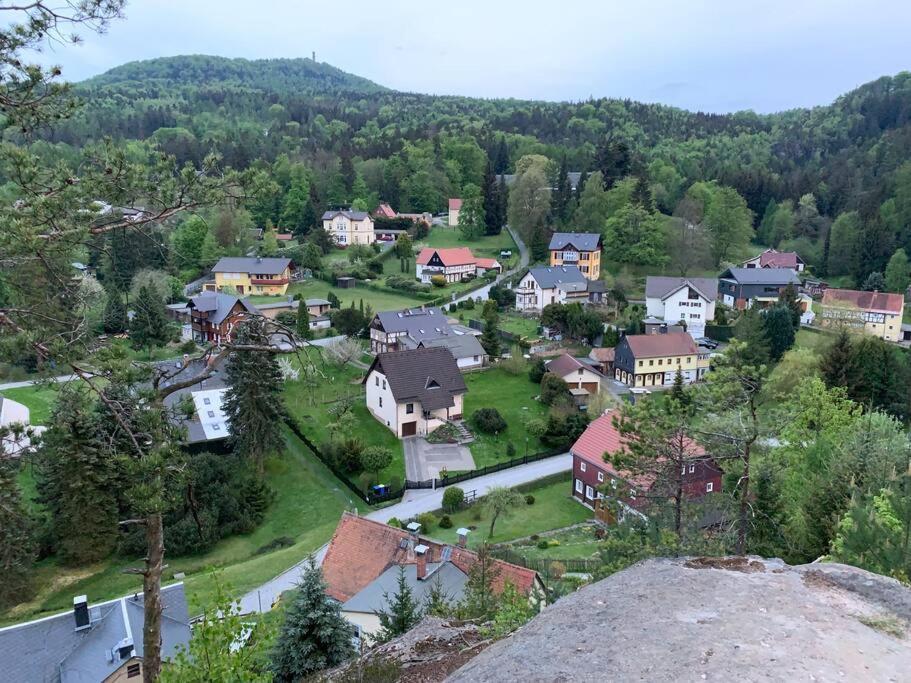 Waldferienhaus Dunja Mit Whirlpool, Sauna U Garten Hain  Exterior foto