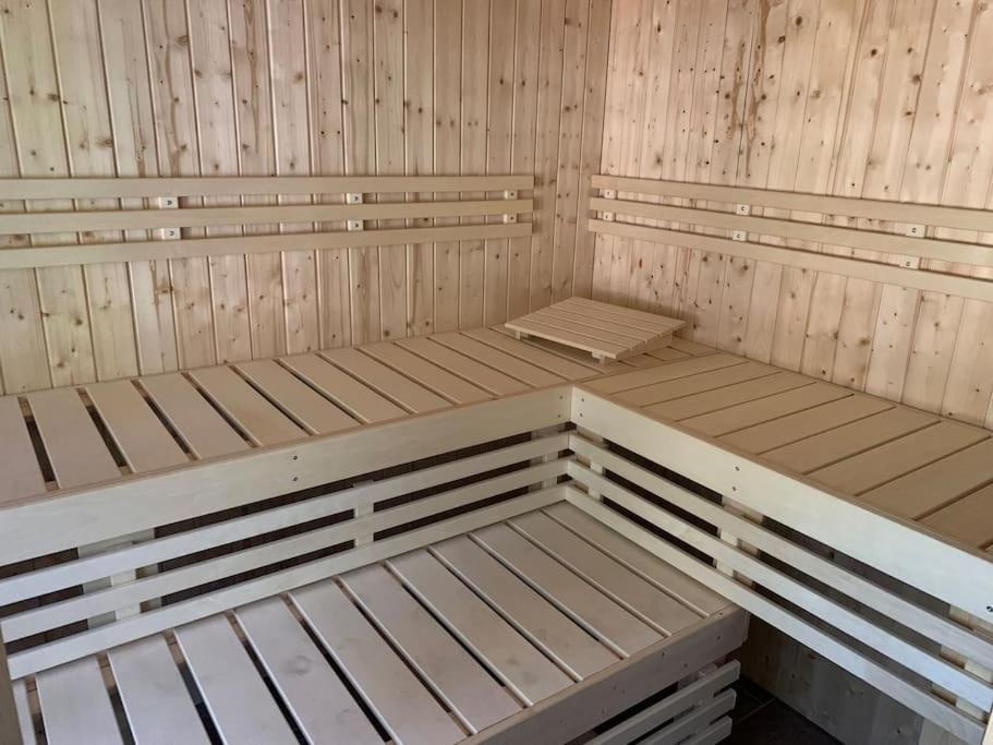 Waldferienhaus Dunja Mit Whirlpool, Sauna U Garten Hain  Exterior foto