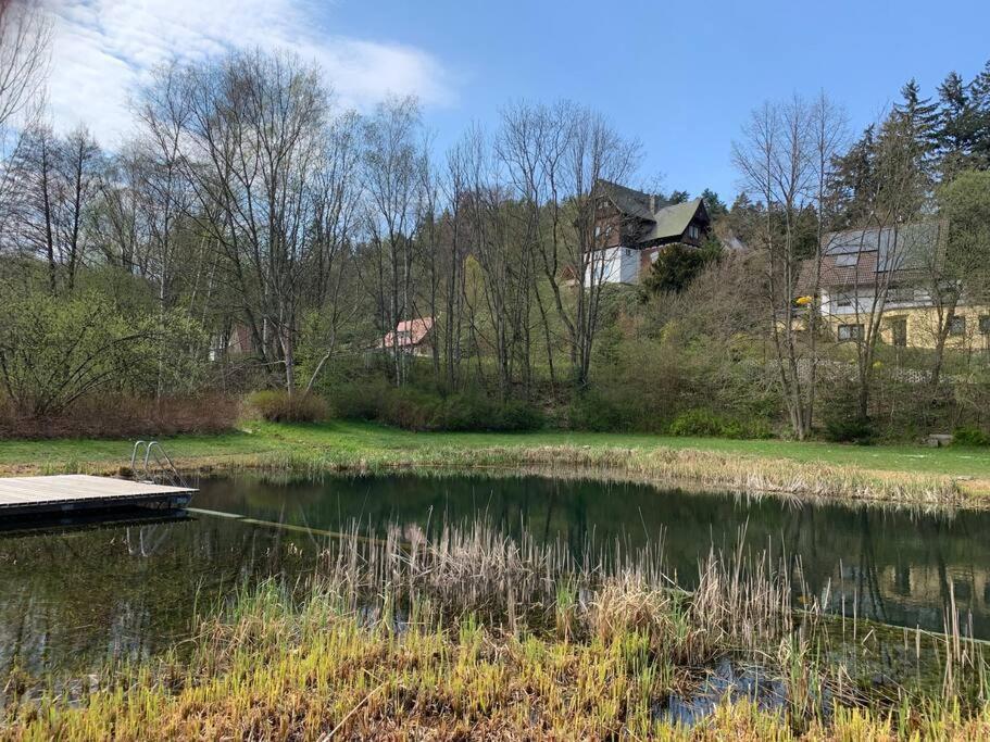 Waldferienhaus Dunja Mit Whirlpool, Sauna U Garten Hain  Exterior foto